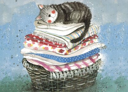 The main product image for Laundry Basket Cat Placemat.