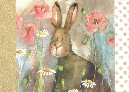 The main product image for Hare and Poppies Placemat.