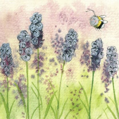 The main product image for Lavender Bee Coaster.