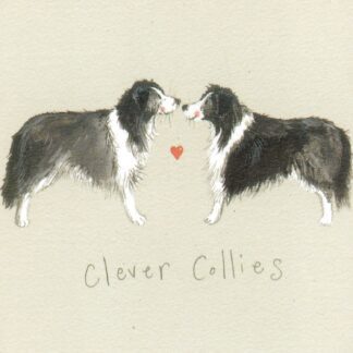 The main product image for Clever Collies Dog Coaster.