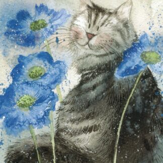 The main product image for Cornflowers Cat Coaster.