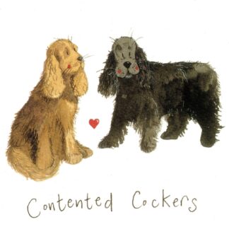 The main product image for Contented Cockers Dog Coaster.